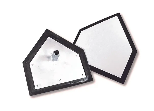 Stake Down Home Plate with Universal Stanchion