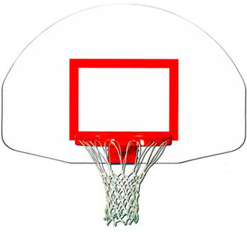 Fan-shaped outdoor backboard