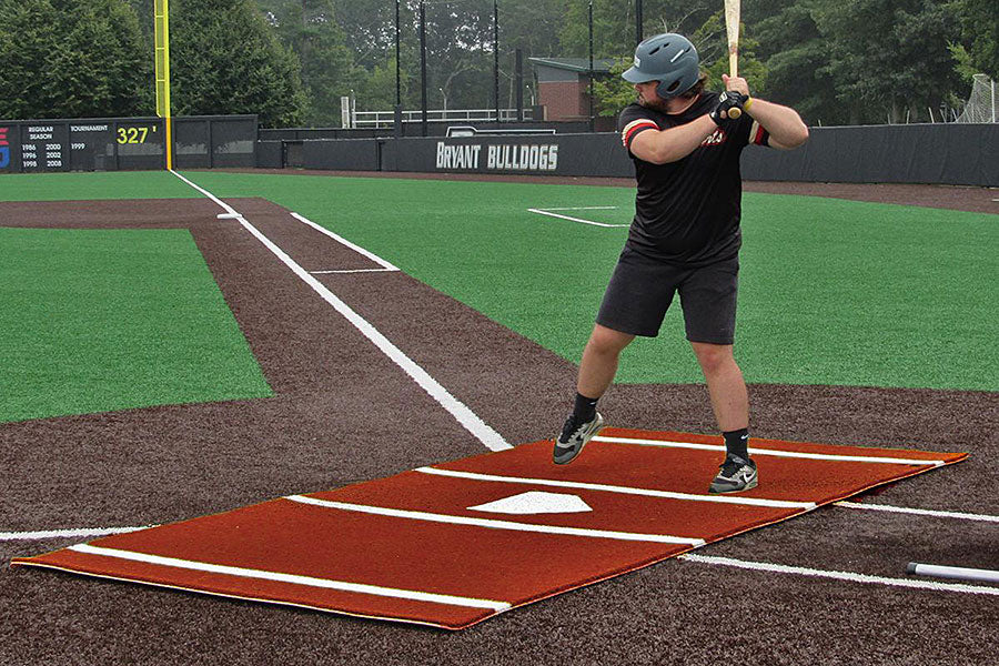 Batters mat, with foam pad