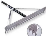 36" Aluminum Screening Rake
