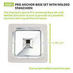 PRO ANCHORED BASE SET 15"